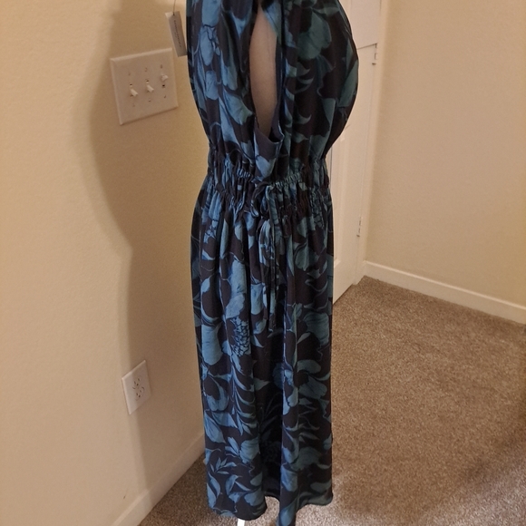 NWT Banana Republic Side-Tied Midi Dress Multicolored Size  M - Picture 9 of 13